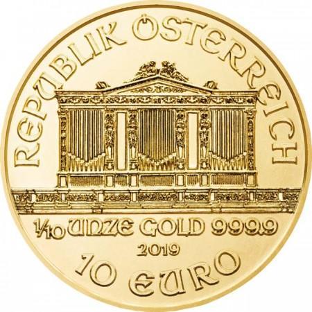 Zlatá minca Viedenskí filharmonici 2024 - 1/10 oz