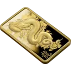 Zlatý zliatok PAMP Lunární drak azurový 2024, 5 g