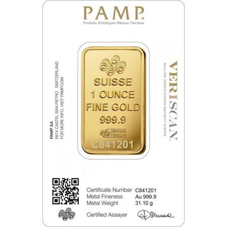 Zlatý zliatok PAMP Fortuna, 1 oz