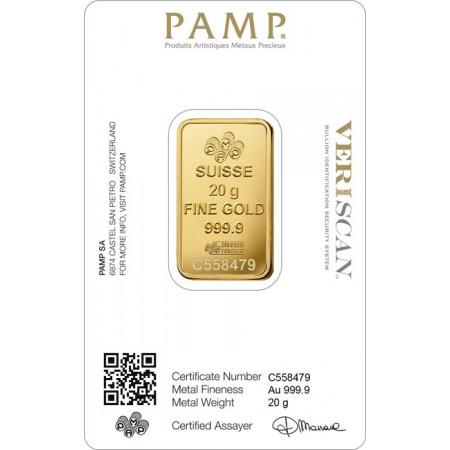 Zlatý zliatok PAMP Fortuna 20 g