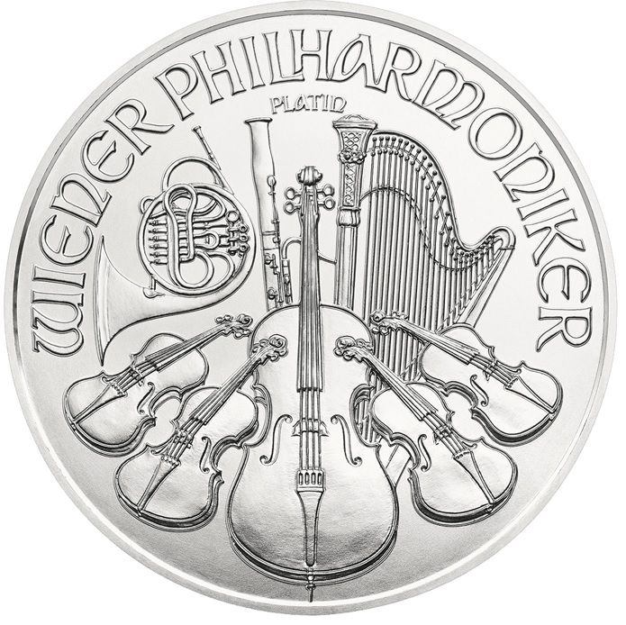Platinová minca Viedenskí filharmonici 1 Oz 