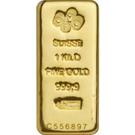 Zlatý zliatok PAMP Suisse, 1000 g (litý)