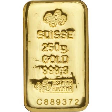 Zlatý zliatok PAMP Suisse, 250 g (litý)