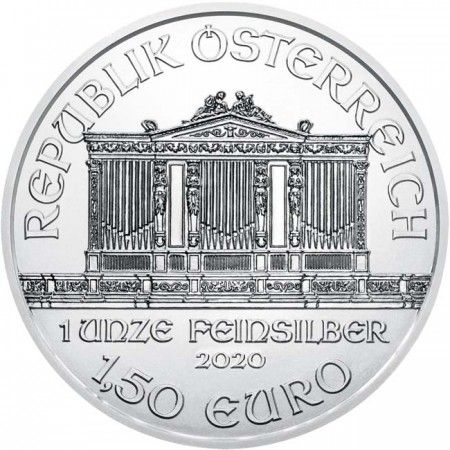 Strieborná minca Viedenskí filharmonici 1 Oz rôzne roky