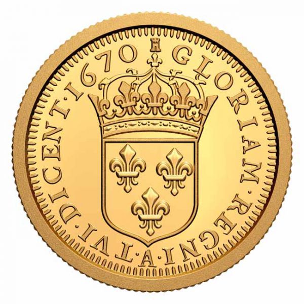 10 dolar Zlatá mince Ludvík XIV. 15 Sol