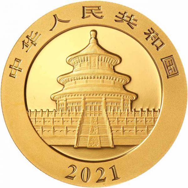 Zlatá minca Panda 8 g - 2021