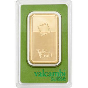 Zlatý zliatok Valcambi 100 g