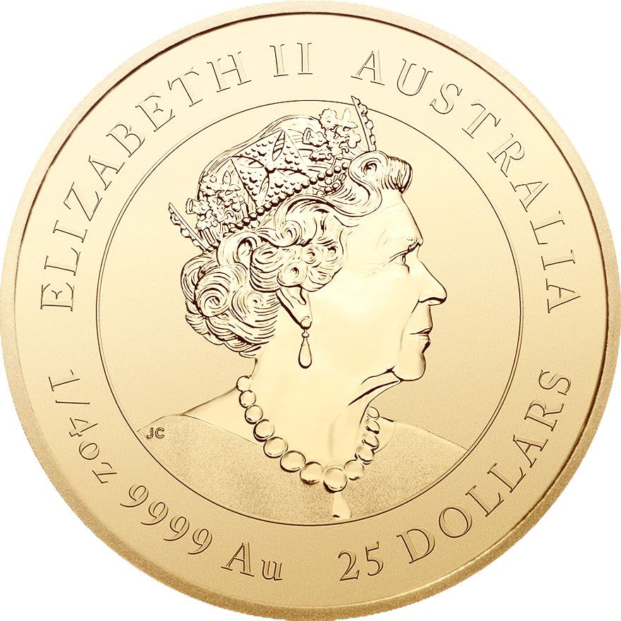 Zlatá minca Lunárná séria III - Rok Tigra 1/4 Oz 2022