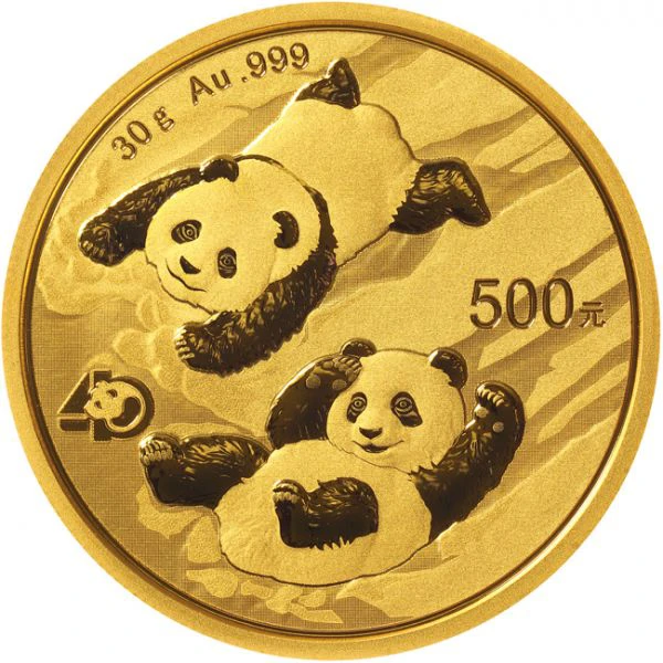 Zlatá minca Panda 30 g - 2022