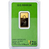 Zlatý zliatok Valcambi 10 g  - Zelené zlato