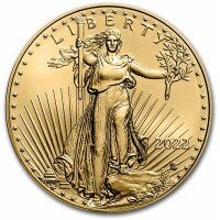 Zlatá minca  American Eagle 1/10 Oz-2022