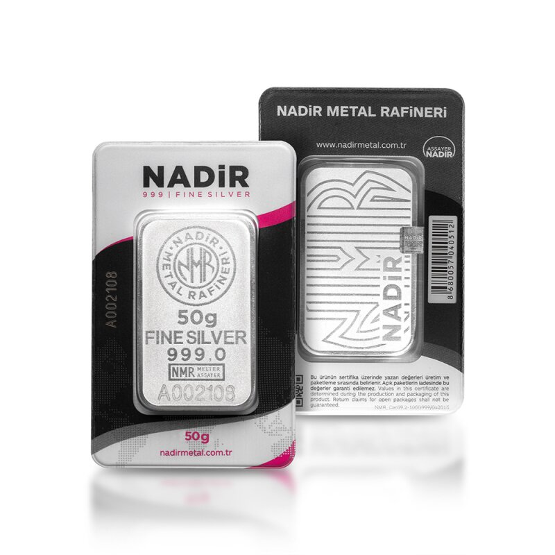 Strieborný zliatok 50 g Nadir Metal Rafineri