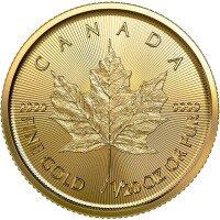 Zlatá minca Maple Leaf 1/20 Oz 2022