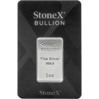 Strieborná minca StoneX Bar 1 oz