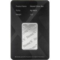 Strieborná minca StoneX Bar 1 oz