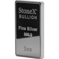 Strieborná minca StoneX Bar 1 oz