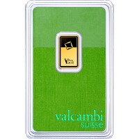 Zlatý zliatok Valcambi  2,5g - Zelené zlato