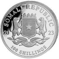 Strieborná minca Slon Somálský 2023, 1 oz