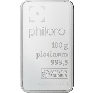 Platinový zliatok Philoro 100 g