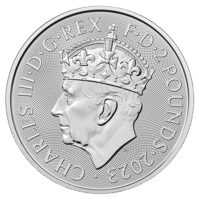 Strieborná minca Britannia Charles III 2023 - Korunovácia - 1 oz