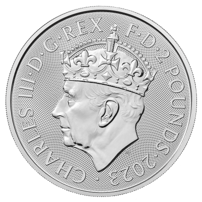 Strieborná minca Británia Charles III 2023 Korunovácia - 1 oz