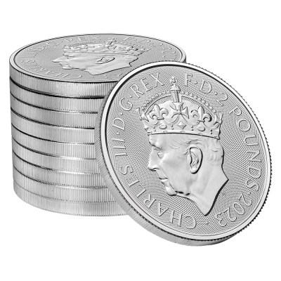 Strieborná minca Británia Charles III 2023 Korunovácia - 1 oz
