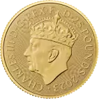 Zlatá korunovačná minca Charles III 2023 - Monogram - 1/4 oz