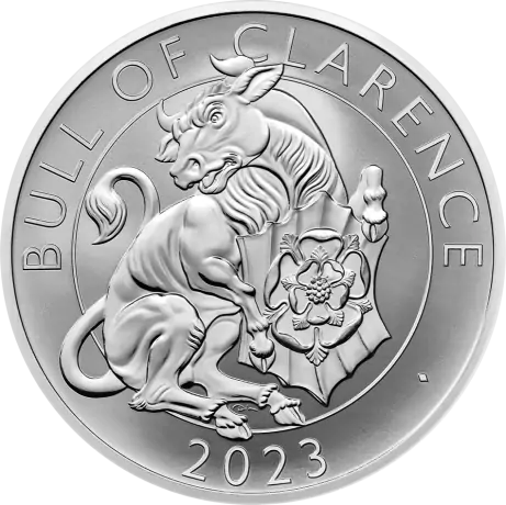 Sada dvoch mincí 1 oz Tudorových beštií Bull of Clarence | Proof | 2023