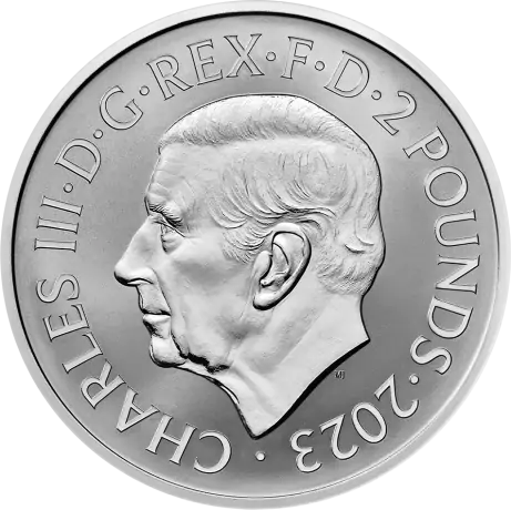 Sada dvoch mincí 1 oz Tudorových beštií Bull of Clarence | Proof | 2023