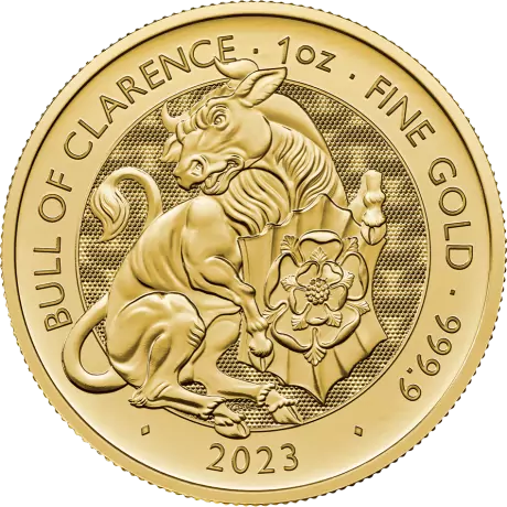 Zlatá minca 1 Oz Tudorovské zvieratá The Bull of Clarence | 2023