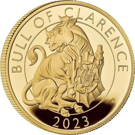 Zlatá minca 1 Oz Tudorovské zvieratá The Bull of Clarence | Proof | 2023
