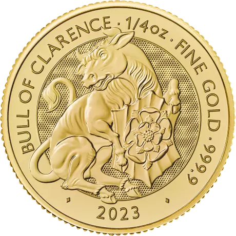 Zlatá minca 1/4 Oz Tudorovské zvieratá The Bull of Clarence | 2023