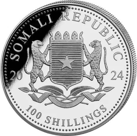 Strieborná minca Slon Somálský 2024, 1 oz