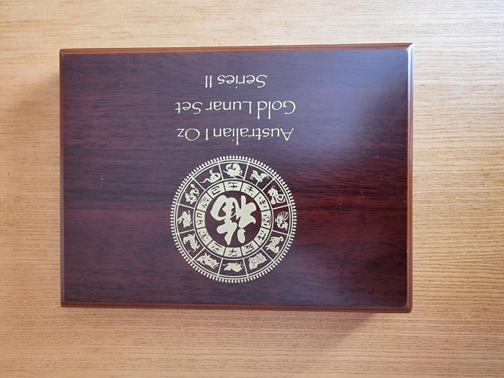 Sada zlatých mincí Lunárná séria II. 12 x 1 oz 2008 - 2019