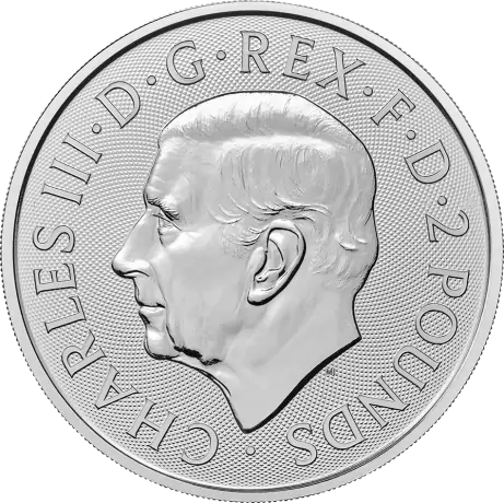 Strieborná minca Britannia Charles III 2024, 1 unca
