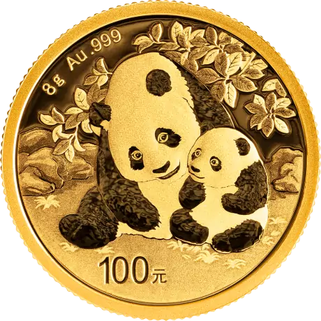 Zlatá minca Panda 8 g - 2024