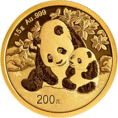Zlatá minca Panda 15 g - 2024
