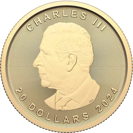 Zlatá minca Maple Leaf 1/20 oz různé roky