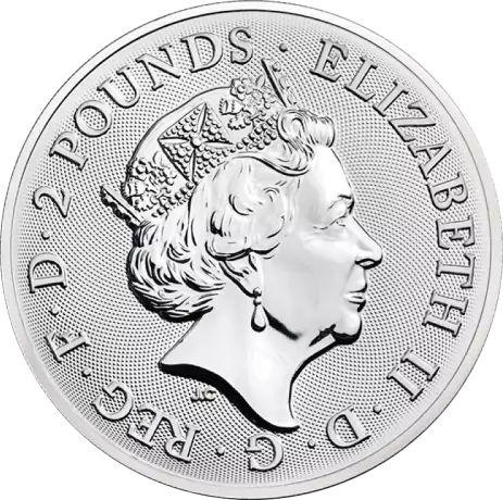 Strieborná minca 1 oz Britské památky - Buckinghamský palác 2019