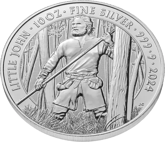 Strieborná minca 10 oz Mýty a legendy o Malém Johnovi 2024