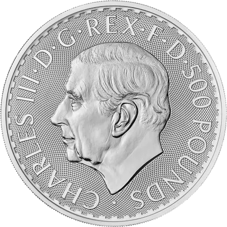 Striborná minca Britannia  Charles III 2025, 1 kg