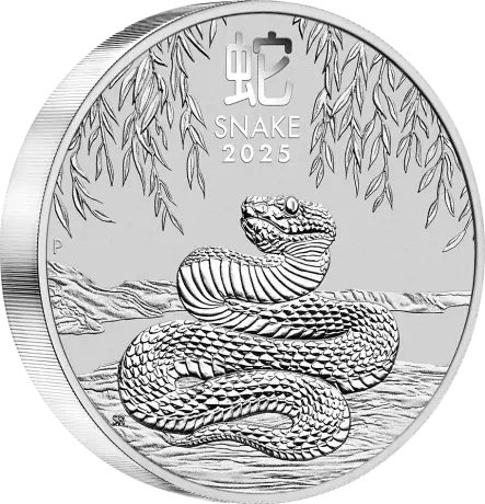 Strieborná minca Lunární série III - Rok Hada 2025, 5 oz