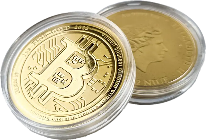 Zlatá minca Bitcoin 1 Oz 2022