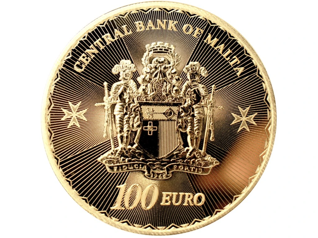 Zlatá minca Maltézský kříž 2025, 1 oz
