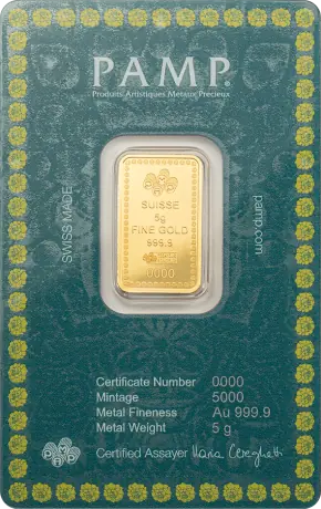 Zlatý zliatok PAMP Diwali Lakshmi a Rangoli, 5 g