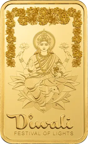 Zlatý zliatok PAMP Diwali Lakshmi a Rangoli, 5 g