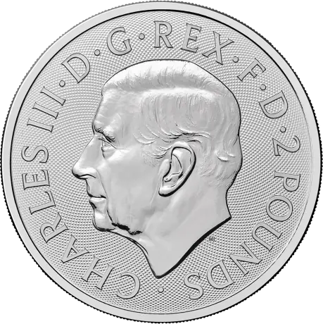 Strieborná minca Britannia Charles III 2025, 1 oz