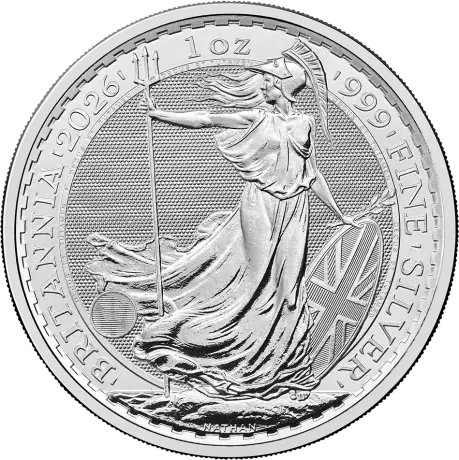 Strieborná mince Britannia Charles III 2026, 1 oz