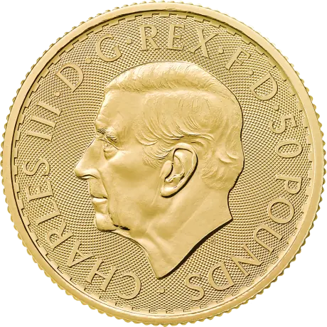 Zlatá minca Britannia Charles III 2026, 1/2 oz