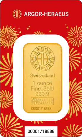 Zlatý zliatok Argor Heraeus - Rok koňa 2026, 1 oz
